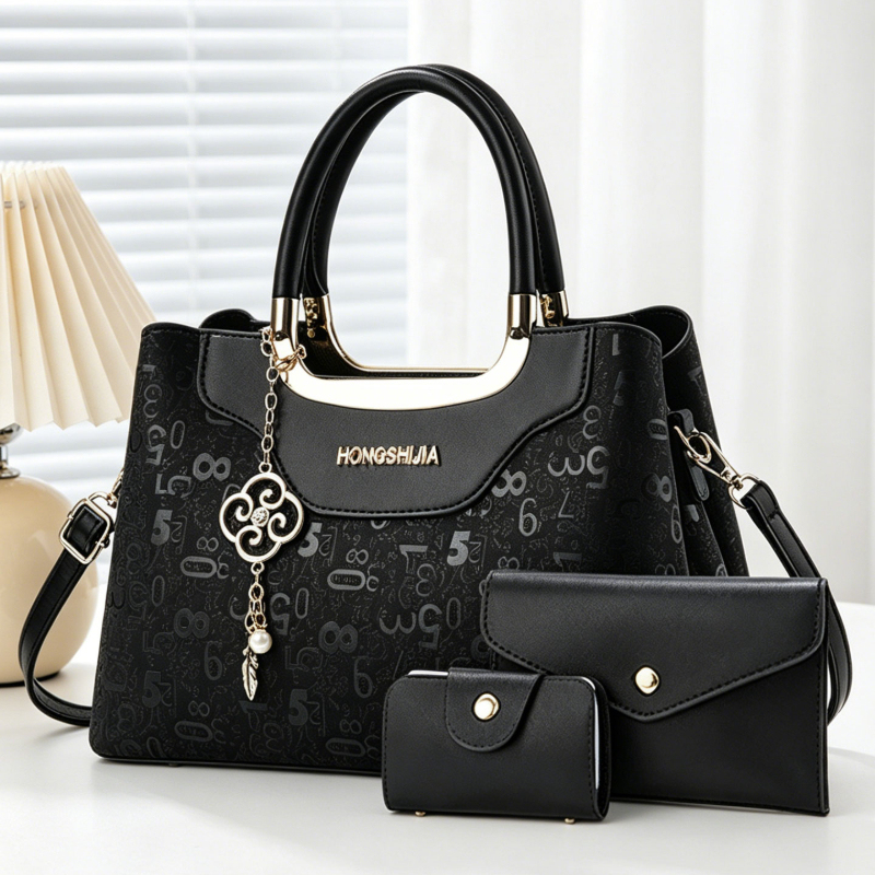 Luxury Bags Casual - 3-częściowy zestaw torebek damskich, lekka luksusowa