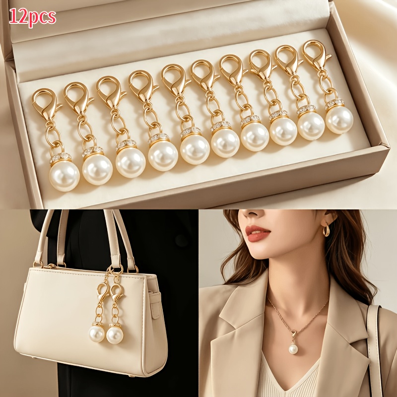 Luxury Bags And Shoes - 12 szt. Luksusowe ozdobne karabińczyki z