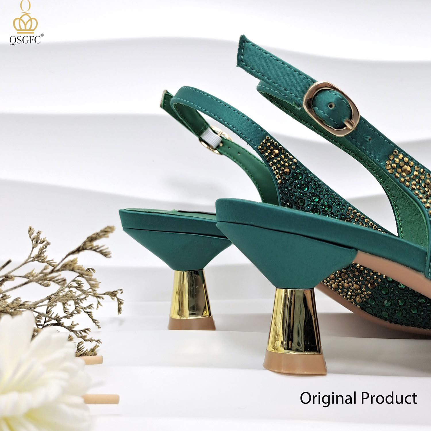 Zestaw: Zielone buty na obcasi – Luxury Bags And Shoes recenzja i cena